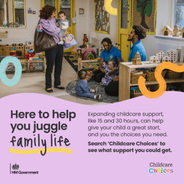 Early Years childcare support is expanding.